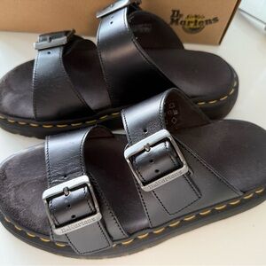 Dr. Martens Black Leather Sandals - Josef Size 7